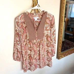 Liz Claiborne BOHO Top Size Medium